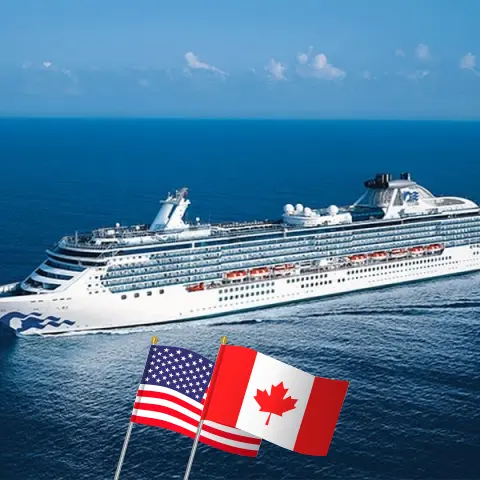 Cruise in the Western America from Los Angeles to Vancouver aboard Coral Princess ship with visits to USA and Canada for 5 days