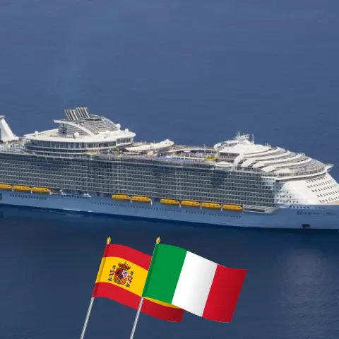 Cruise in the Mediterranean from Barcelona aboard Harmony of the Seas ship with visits to Spain and Italy for 8 days
