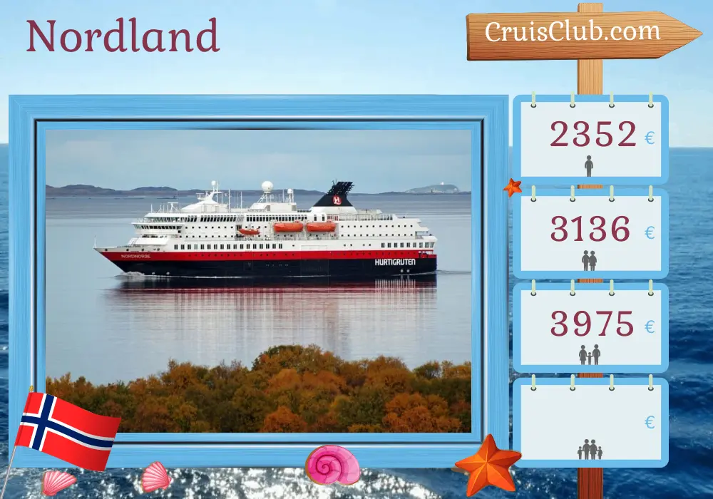 Crucero por el norte desde las montañas hasta Kirkenes a bordo del barco Nordnorge con visitas a Noruega durante 7 días