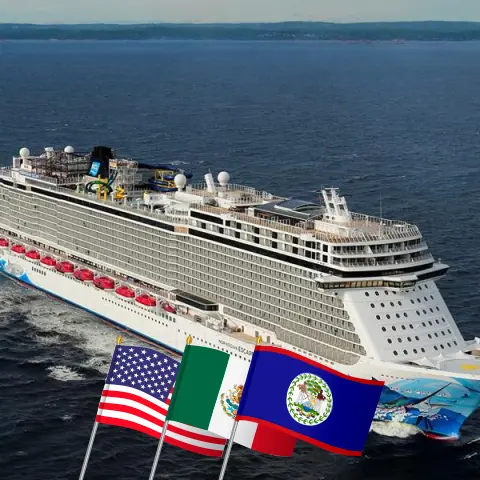 Cruise in the Western Caribbean from Miami aboard Norwegian Escape ship with visits to USA, Mexico, Honduras, and Belize for 8 days