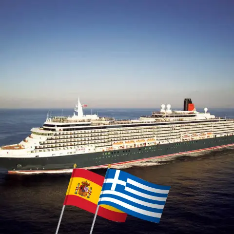 Cruise in the Mediterranean from Barcelona to Istanbul aboard Queen Victoria ship with visits to Spain, Greece, and Turkey for 8 days