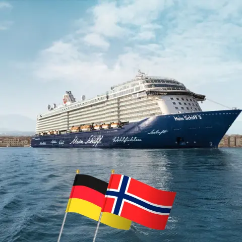 Cruise in the Northland from Bremerhaven aboard Mein Schiff 3 ship with visits to Germany and Norway for 5 days