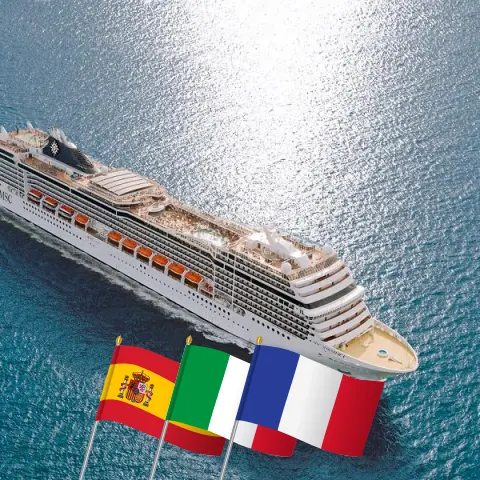 Cruise in the Mediterranean from Barcelona aboard MSC Magnifica ship with visits to Spain, Italy, and France for 6 days