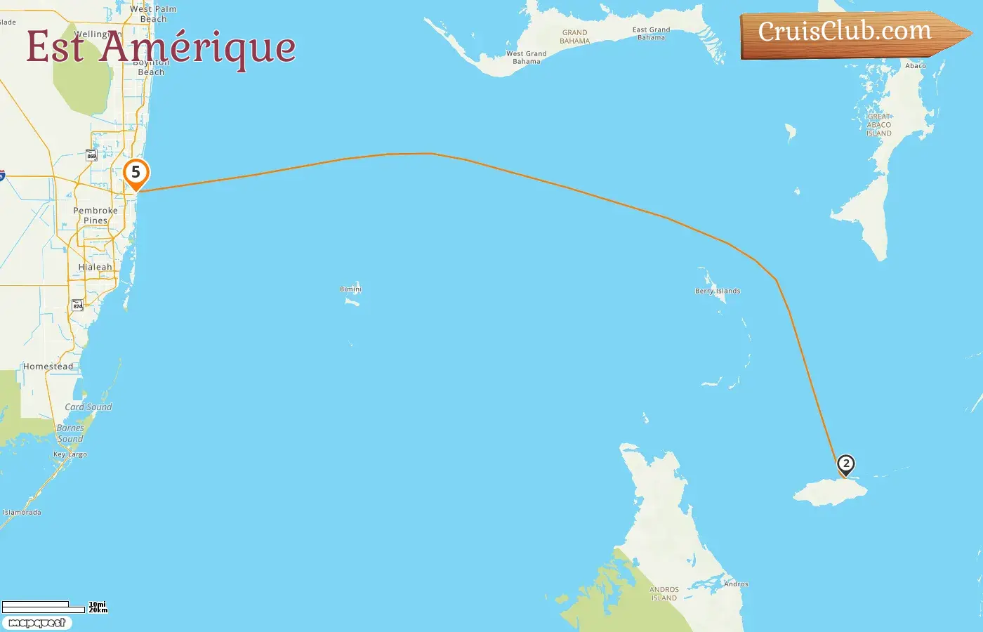 Croisière dans l`est de l`Amérique au départ de Fort Lauderdale à bord du navire Liberty of the Seas avec des visites aux États-Unis et aux Bahamas pendant 5 jours
