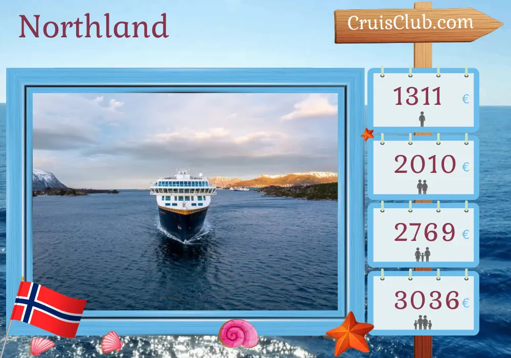 Cruise in the Northland from Mountains to Kirkenes aboard Havila Polaris ship with visits to Norway for 7 days