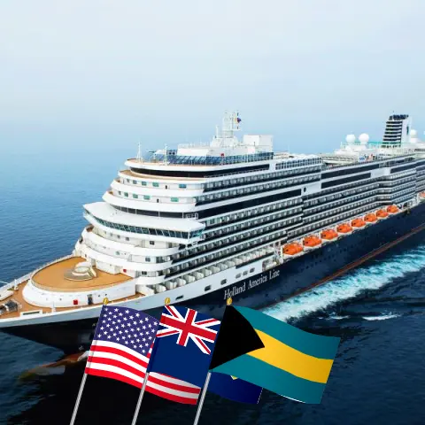 Cruise in the Eastern Caribbean from Fort Lauderdale aboard Koningsdam ship with visits to USA, Puerto Rico, and Bahamas for 8 days