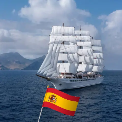 Cruise in the Transatlantic from Las Palmas to Philipsburg aboard Sea Cloud Spirit ship with visits to Spain for 17 days