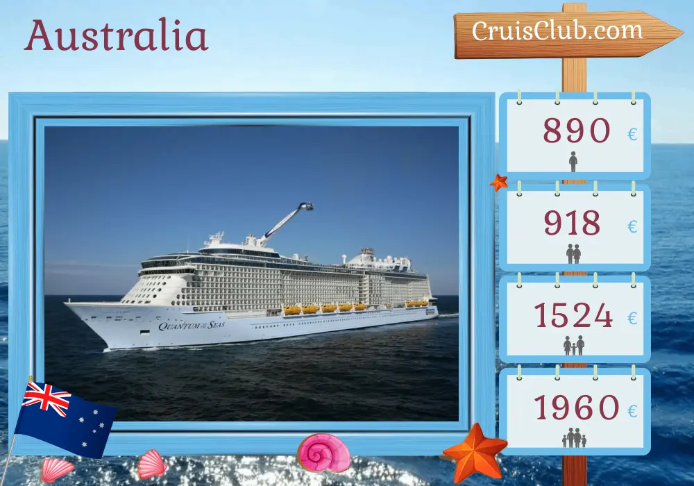 Quantum of the Seas crucero a Australia desde Brisbane con visitas a Australia durante 5 días
