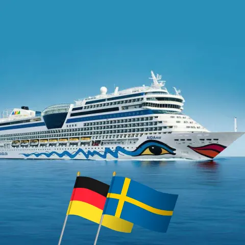 Baltic Sea Cruise from Warnemünde on board AIDAmar with stops in Germany and Sweden for 5 days