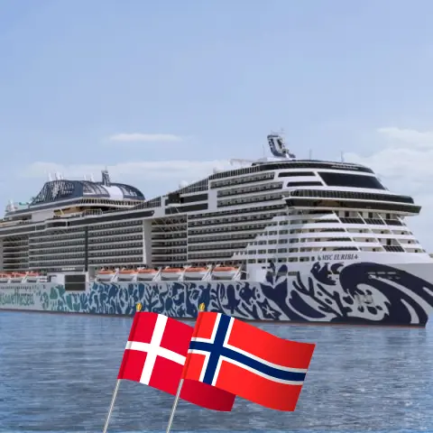 Cruise in the Northland from Copenhagen aboard MSC Euribia ship with visits to Denmark and Norway for 8 days