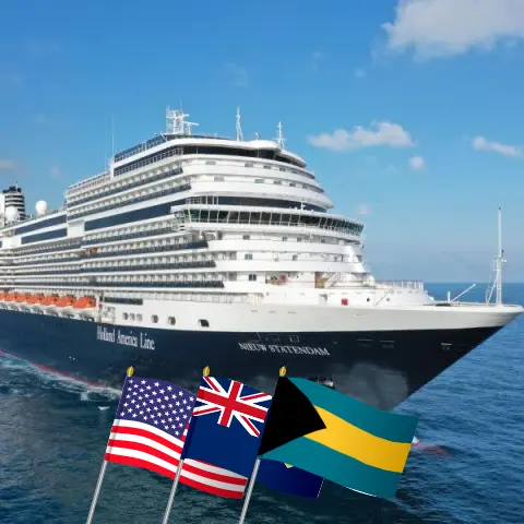 Cruise in the Western Caribbean from Fort Lauderdale aboard Nieuw Statendam ship with visits to USA, Puerto Rico, and Bahamas for 8 days