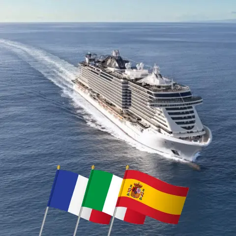 Cruise in the Mediterranean from Marseille aboard MSC Seaview ship with visits to France, Italy, and Spain for 5 days