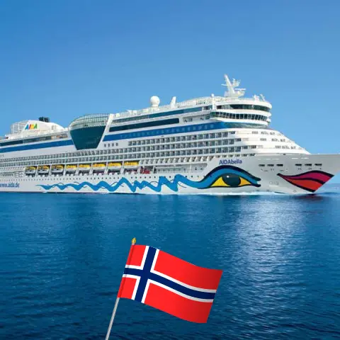 Cruise in the Northland from Kiel aboard AIDAbella ship with visits to Norway for 15 days
