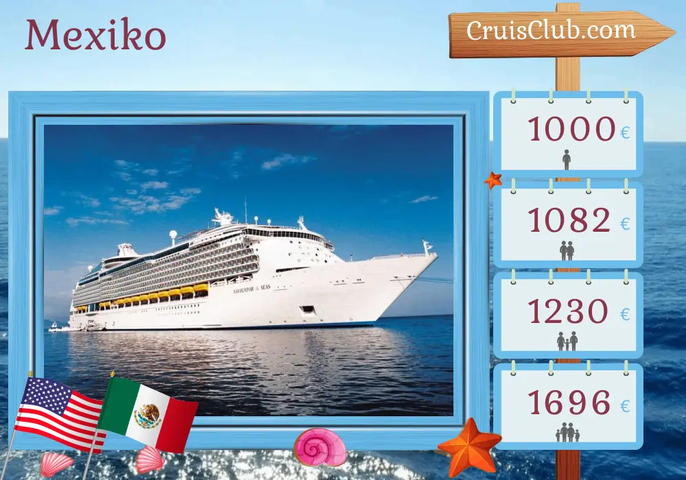 Kreuzfahrt in Mexiko ab Los Angeles an Bord des Schiffes Navigator of the Seas mit Stopps in den USA und Mexiko für 8 Tage