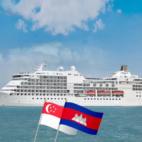 Cruise in the Asia from Benoa to Laem Chabang aboard Seven Seas Navigator ship with visits to Indonesia, Singapore, Viet Nam, Cambodia, and Thailand for 15 days