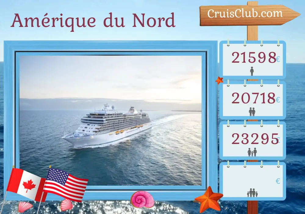 Croisière en Amérique du Nord de Montréal à Miami à bord du Seven Seas Splendor avec escales au Canada, aux îles Vierges britanniques, à Porto Rico et aux États-Unis pendant 17 jours