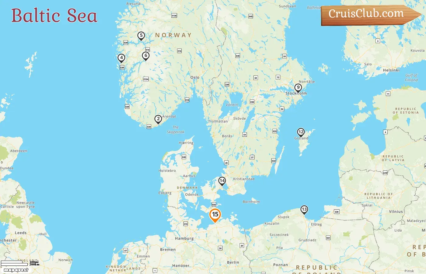 Baltic Sea Explorer Cruise on AIDAluna for 15 days