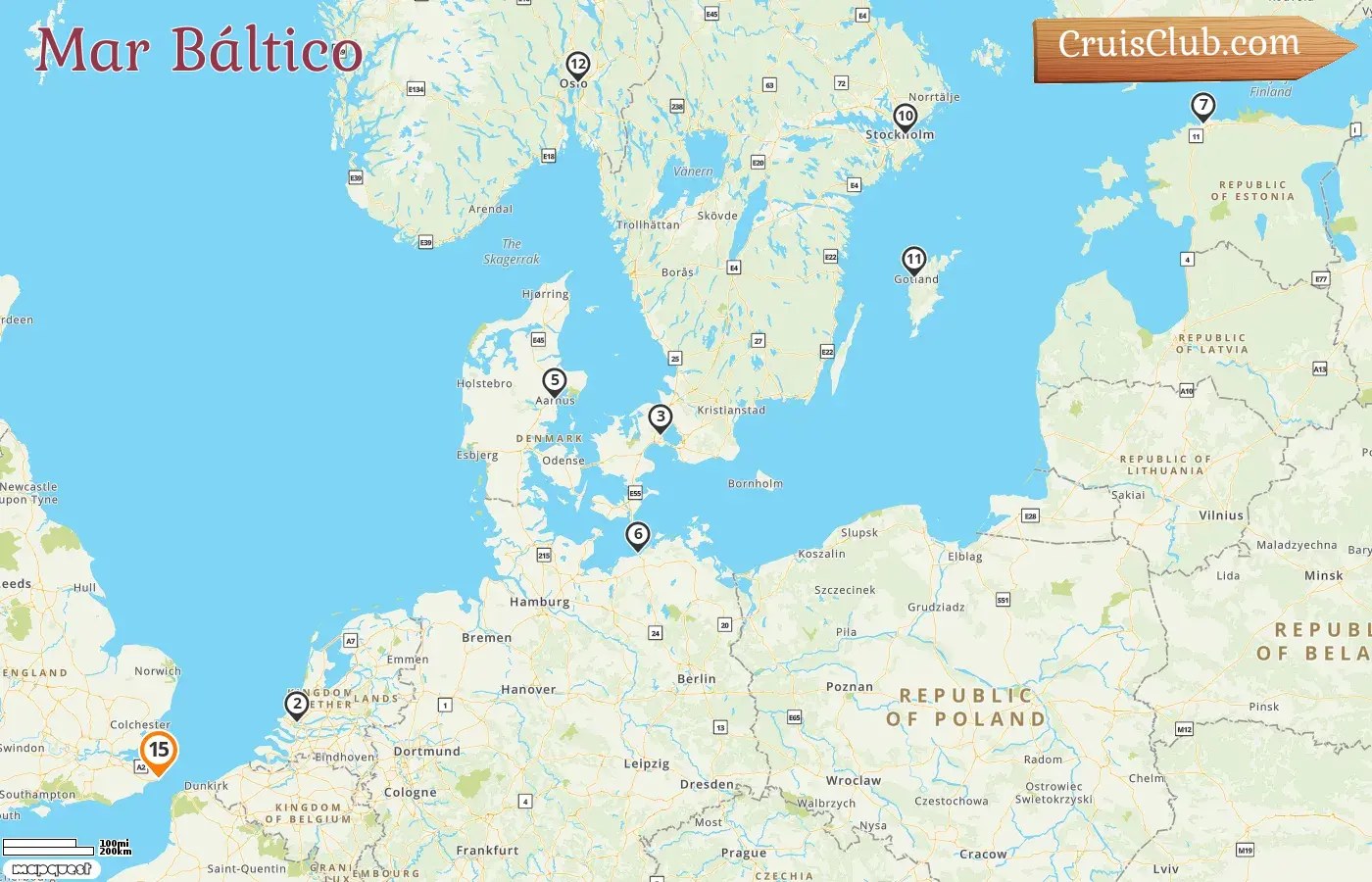 Crucero por el mar Báltico desde Dover a bordo del barco Nieuw Statendam con visitas a Dinamarca, Alemania, Estonia, Finlandia, Suecia y Noruega durante 15 días