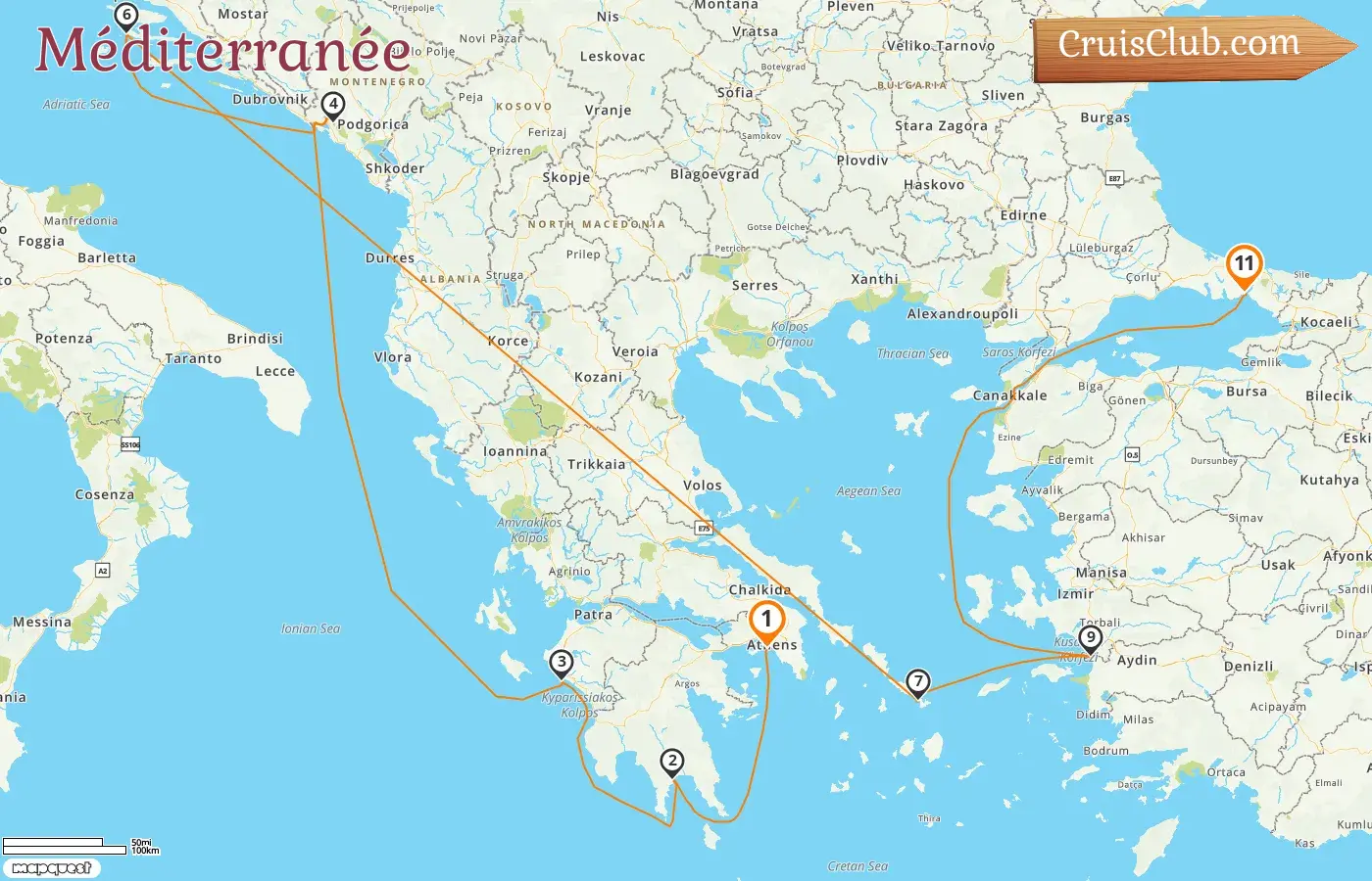 Croisière en Méditerranée de Le Pirée à Istanbul à bord du navire Seven Seas Navigator avec des visites en Grèce, au Monténégro, en Croatie et en Turquie pendant 11 jours
