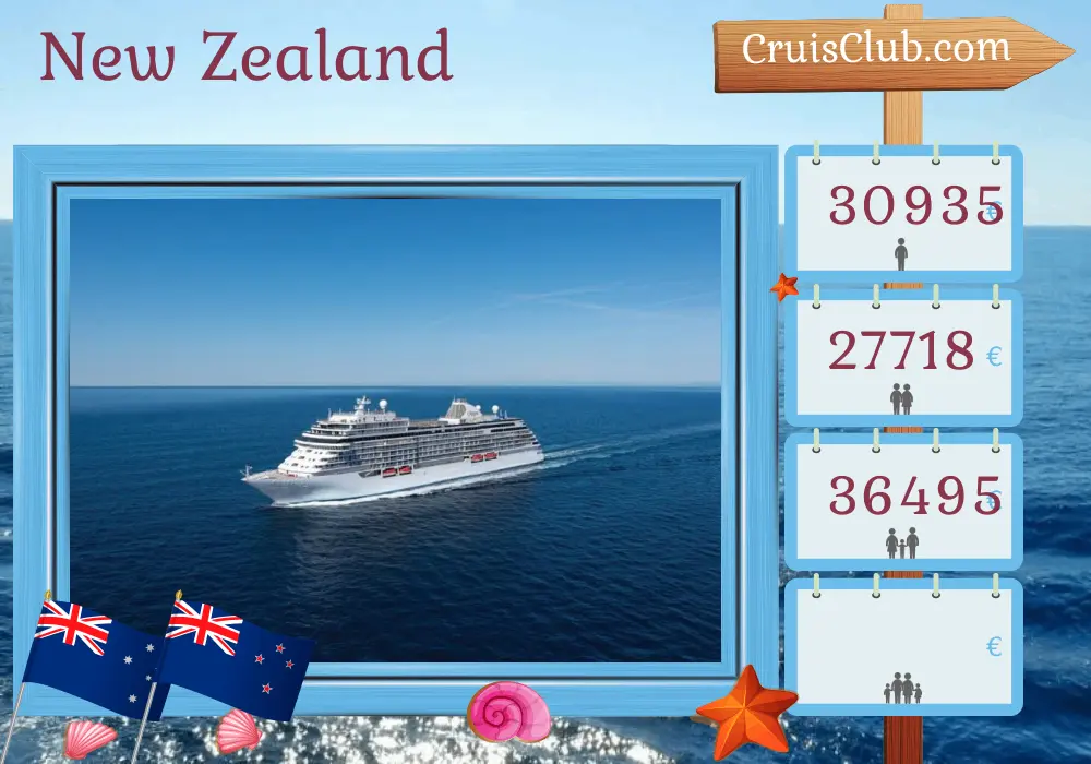 Cruise in the New Zealand from Sydney to Auckland aboard Seven Seas Explorer ship with visits to Australia and New Zealand for 17 days