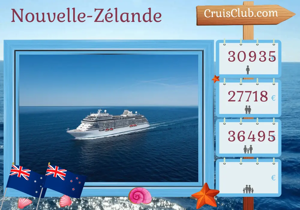 Croisière en Nouvelle-Zélande de Sydney à Auckland à bord du navire Seven Seas Explorer avec des visites en Australie et en Nouvelle-Zélande pendant 17 jours