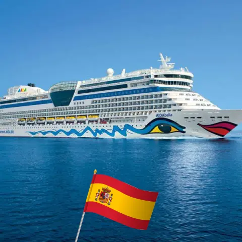 Cruise in the Atlantic from Puerto del Rosario to Palma aboard AIDAbella ship with visits to Spain and Morocco for 13 days