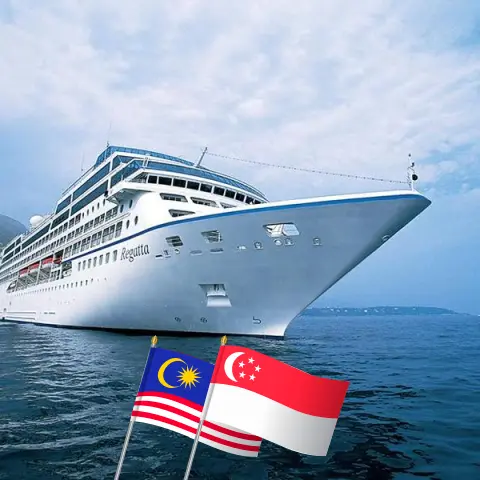 Cruise in the Asia from Benoa to Singapore aboard Oceania Regatta ship with visits to Indonesia, Malaysia, Thailand, and Singapore for 15 days