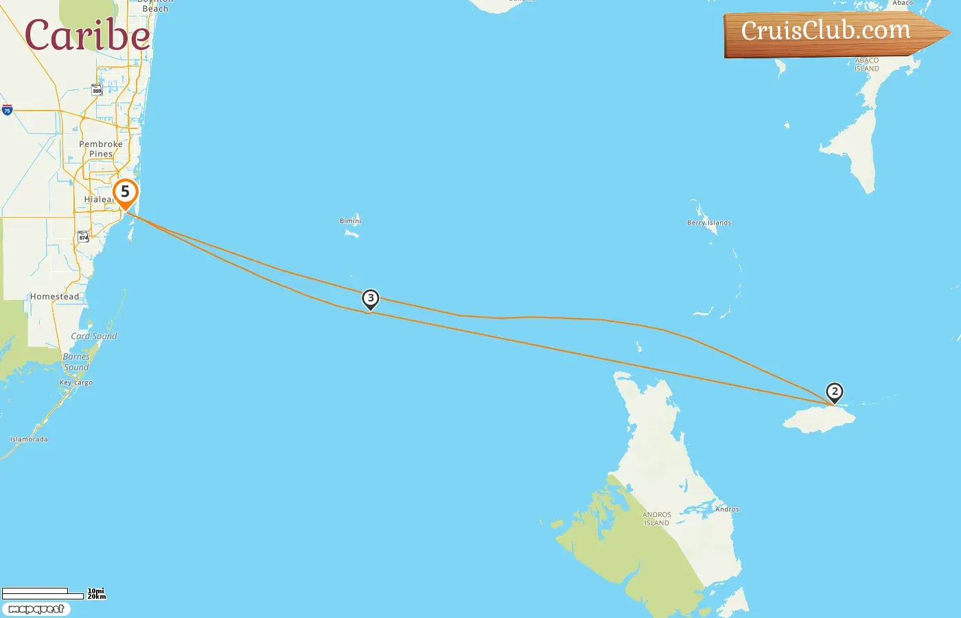 Crucero en el Caribe desde Miami a bordo del MSC Seascape con visitas a EE. UU. y Bahamas por 5 días