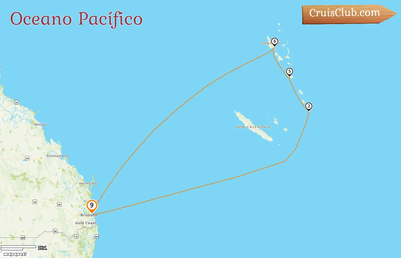 Cruzeiro no Sul do Pacífico saindo de Brisbane a bordo do navio Voyager of the Seas com visitas à Austrália e Vanuatu por 9 dias