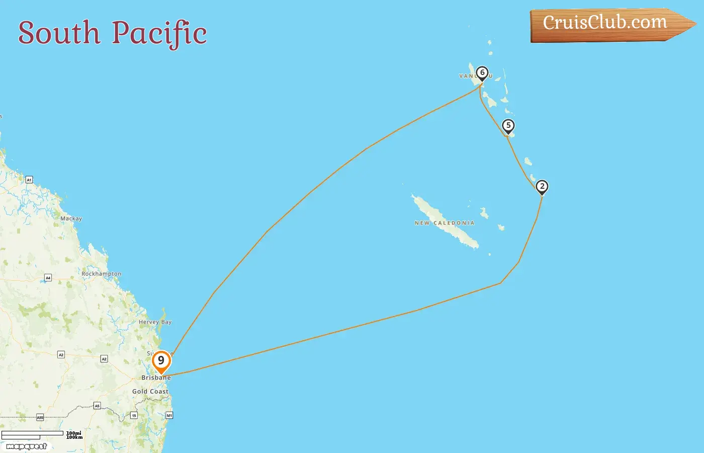 Cruise in the South Pacific from Brisbane aboard Voyager of the Seas ship with visits to Australia and Vanuatu for 9 days