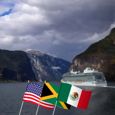 Cruise in the Panama Canal from Miami to Los Angeles aboard Oceania Vista ship with visits to USA, Jamaica, Colombia, Panama, Costa Rica, El Salvador, Guatemala, and Mexico for 18 days