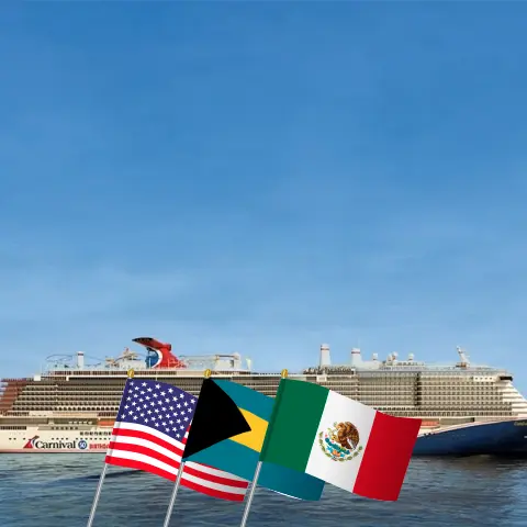 Cruise in the Caribbean from Miami aboard Carnival Celebration ship with visits to USA, Bahamas, Honduras, and Mexico for 8 days