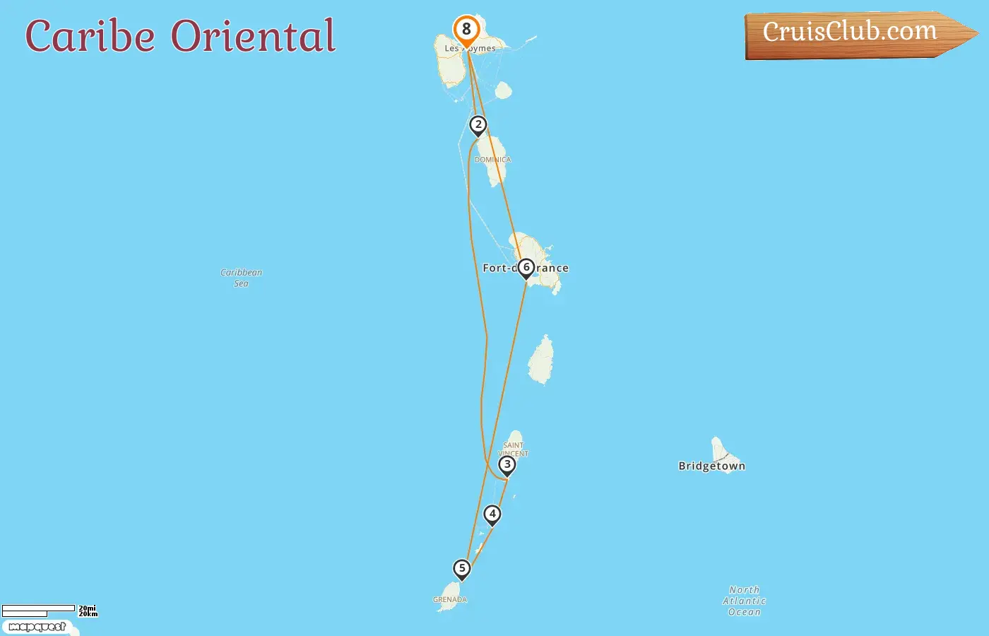 Cruzeiro no Caribe Oriental a partir de Pointe-à-Pitre a bordo do navio Le Ponant com visitas a Guadalupe, Dominica, São Vicente e Granadinas, Granada e Martinica por 8 dias