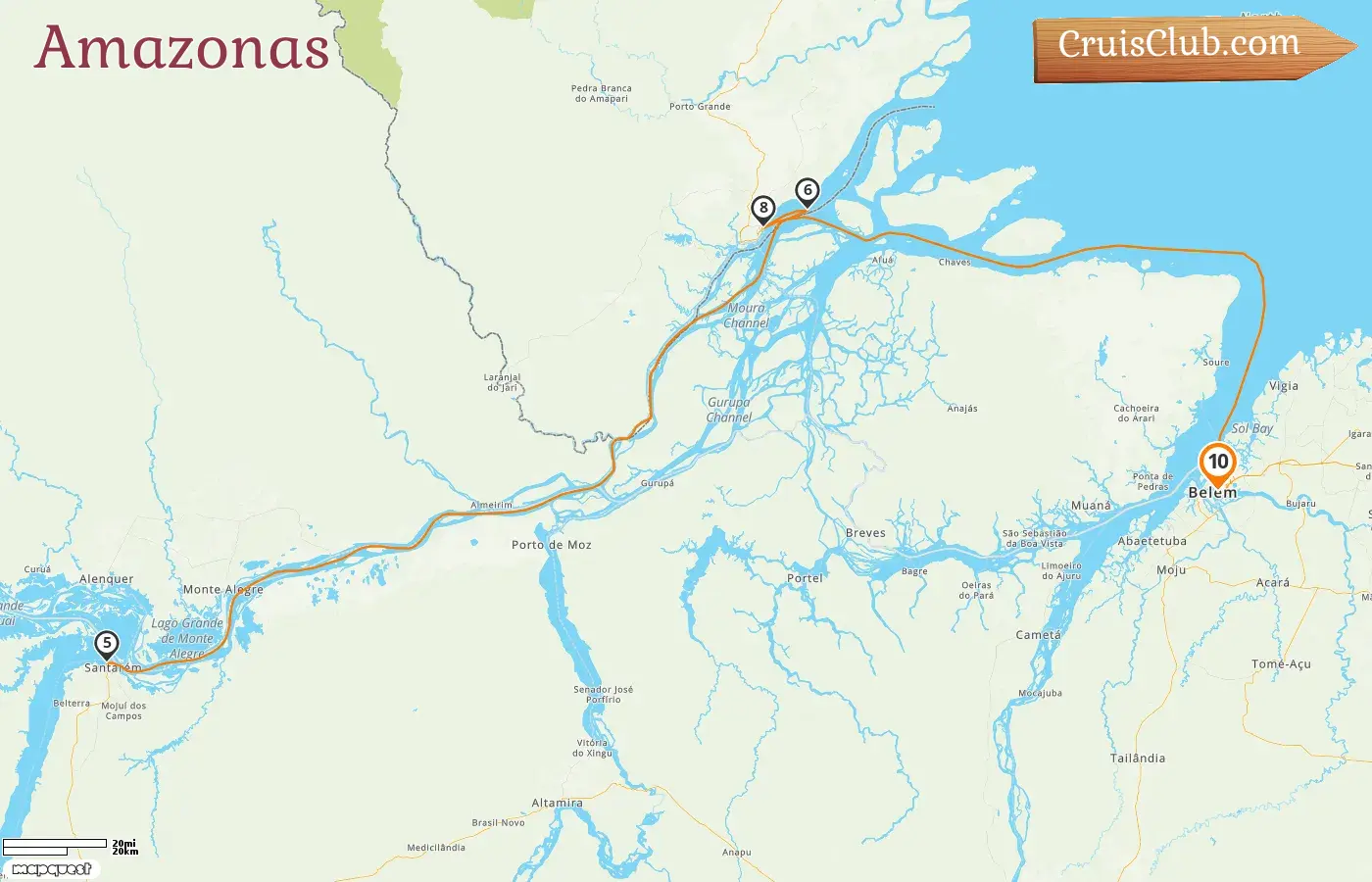 Crucero en el Amazonas desde Belém a bordo del barco Seabourn Venture con visitas a Brasil por 10 días