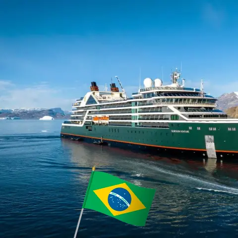 Cruise in the Amazon from Belém aboard Seabourn Venture ship with visits to Brazil for 10 days