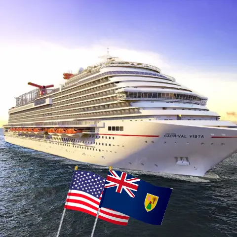 Cruise in the Eastern Caribbean from Port Canaveral / Orlando aboard Carnival Vista ship with visits to USA, Puerto Rico, and Dominican Republic for 9 days