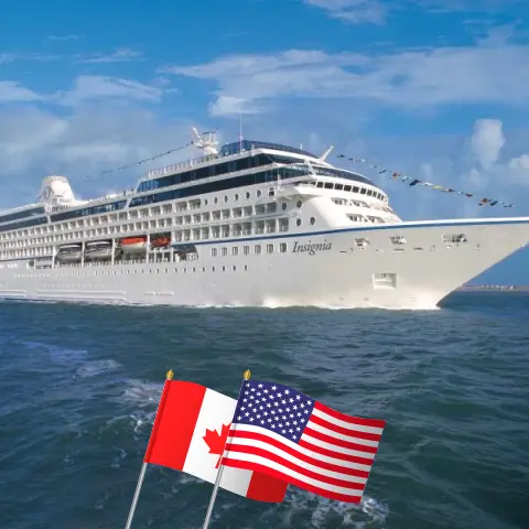 Cruise in the North America from Montreal to Boston aboard Oceania Insignia ship with visits to Canada and USA for 12 days