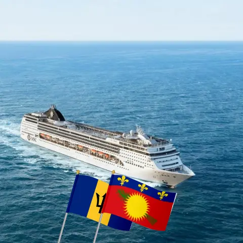 Cruise in the Eastern Caribbean from Bridgetown aboard MSC Opera ship with visits to Barbados, Guadeloupe, British Virgin Islands, and Dominican Republic for 15 days