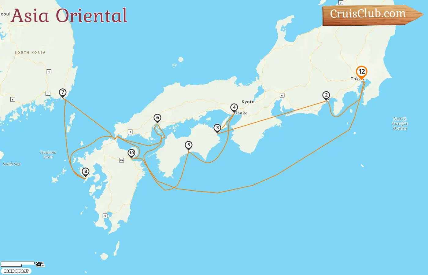 Crucero por el Este de Asia desde Tokio a bordo del barco Seven Seas Explorer con visitas a Japón y Corea del Sur durante 12 días