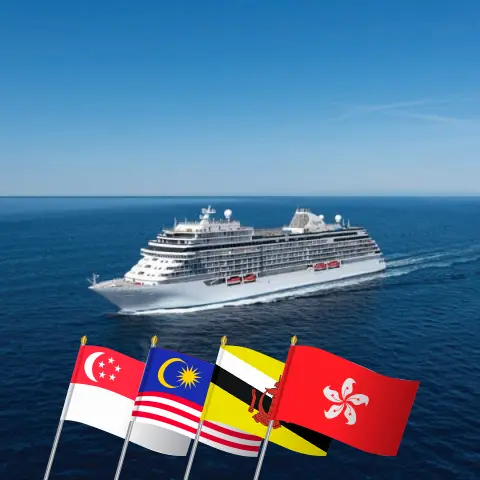 Cruise in the Asia from Singapore to Hong Kong aboard Seven Seas Explorer ship with visits to Singapore, Malaysia, Brunei Darussalam, Philippines, and Hong Kong for 12 days