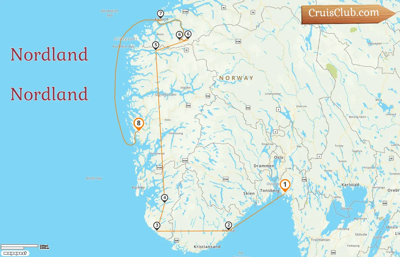 Cruzeiro no Norte de Fredrikstad para as Montanhas a bordo do navio Le Lapérouse com visitas à Noruega por 8 dias