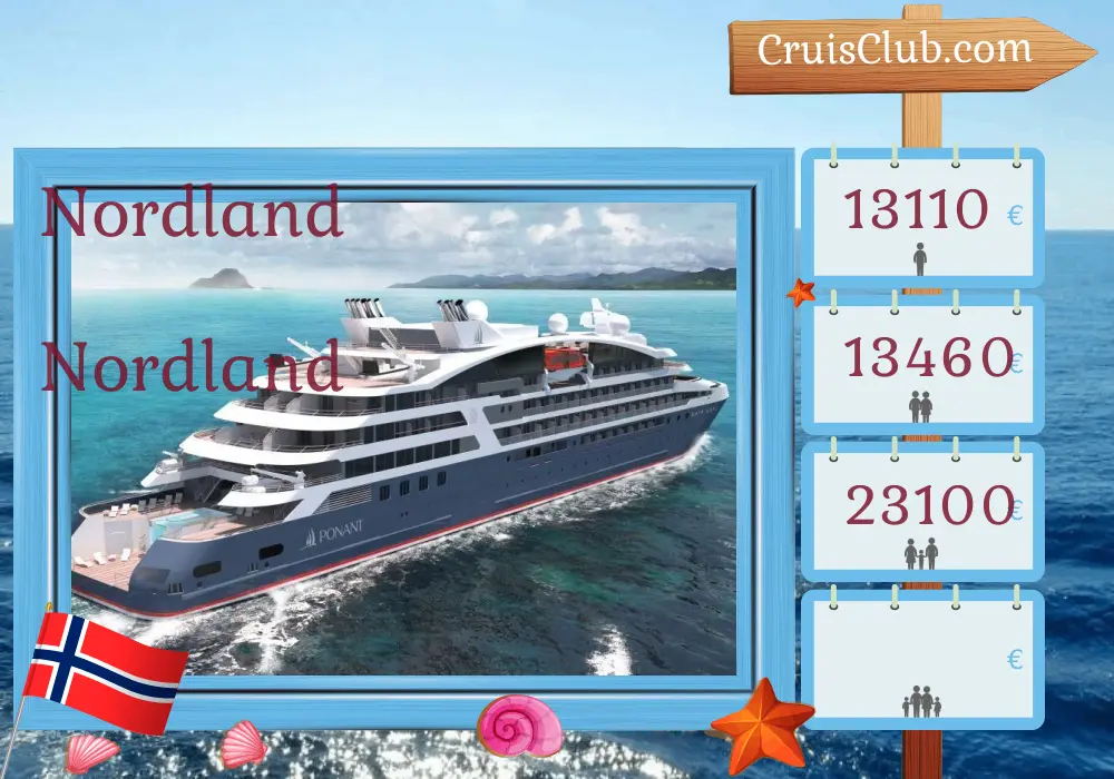 Cruzeiro no Norte de Fredrikstad para as Montanhas a bordo do navio Le Lapérouse com visitas à Noruega por 8 dias