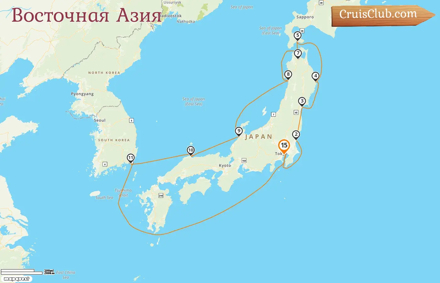 Круиз в Юго-Восточной Азии из Токио на борту судна Seven Seas Explorer с посещением Японии и Южной Кореи на 15 дней