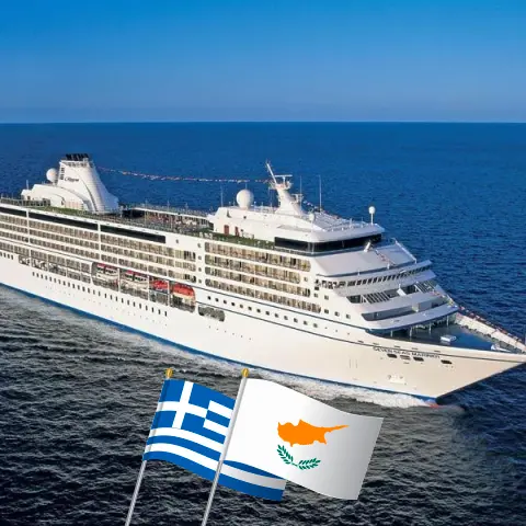 Cruise in the Mediterranean from Istanbul to Piraeus aboard Seven Seas Mariner ship with visits to Turkey, Greece, Cyprus, Israel, and Egypt for 11 days