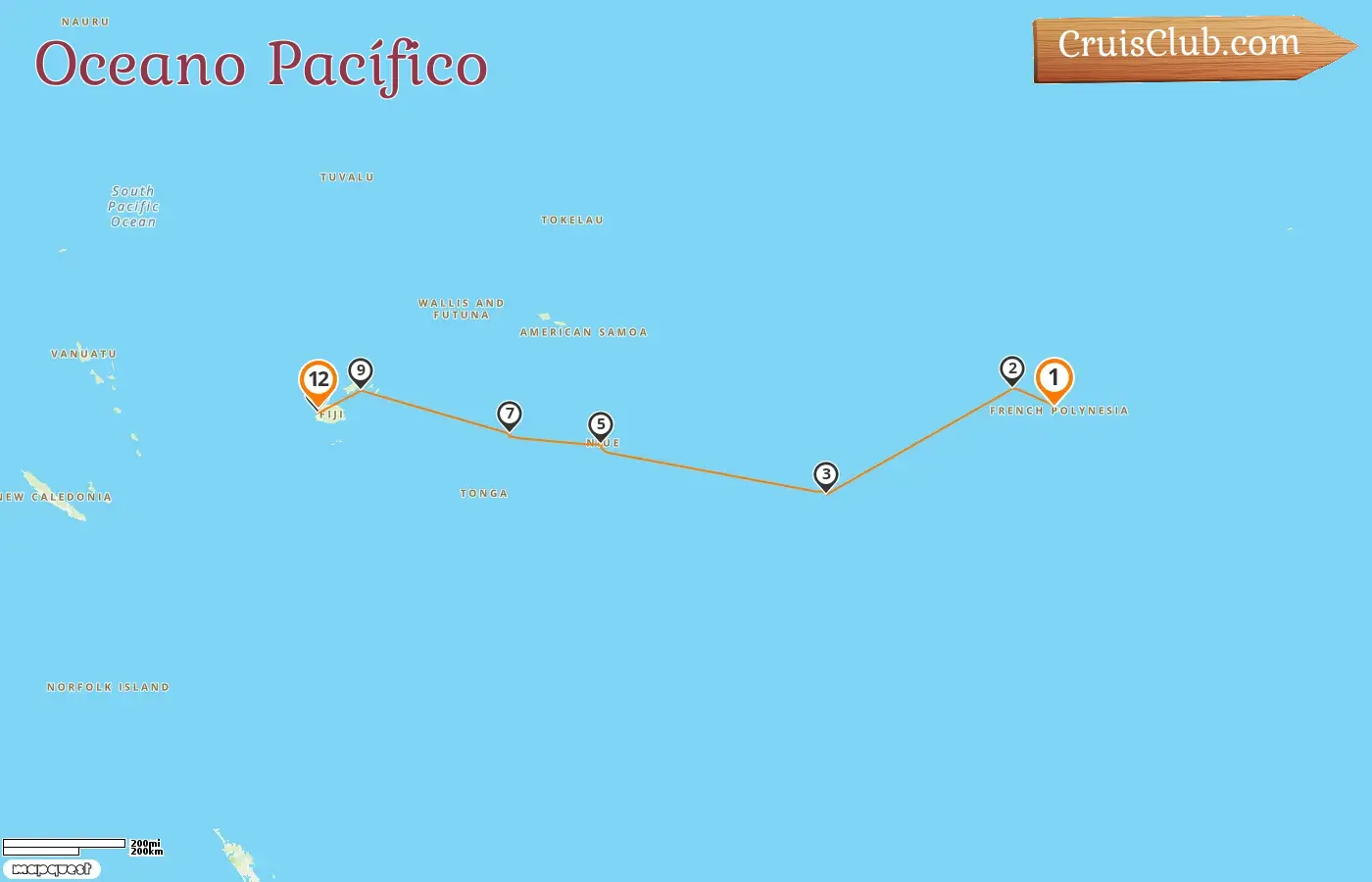 Cruzeiro no sul do Pacífico de Papeete para Lautoka a bordo do navio Seven Seas Splendor com visitas à Polinésia Francesa, Ilhas Cook, Niue, Tonga e Fiji por 12 dias