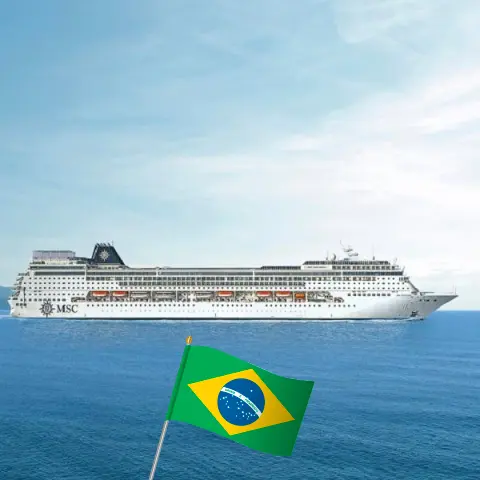 Cruise in the South America from Saints aboard MSC Sinfonia ship with visits to Brazil for 5 days