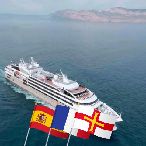 Cruise in the Western Europe from Lisbon to Honfleur aboard Le Lyrial ship with visits to Spain, France, and Guernsey for 11 days