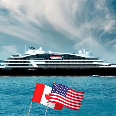 Cruise in the North America from Toronto to Boston aboard Le Bellot ship with visits to Canada and USA for 14 days