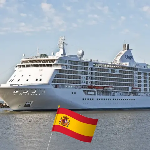 Cruise in the Atlantic from Lisbon to Barcelona aboard Seven Seas Voyager ship with visits to Spain and Morocco for 11 days