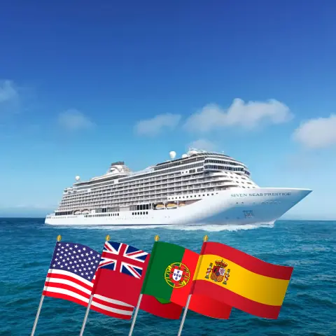 Cruise in the Transatlantic from New York to Barcelona aboard Seven Seas Prestige ship with visits to USA, Bermuda, Portugal, and Spain for 15 days